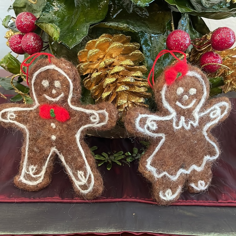 Hand crafted needle felted cinnamon scented air freshener ornaments oil infused - Picture 9 of 9